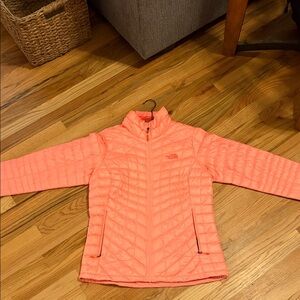 The North Face Bright Coral Quilted Jacket